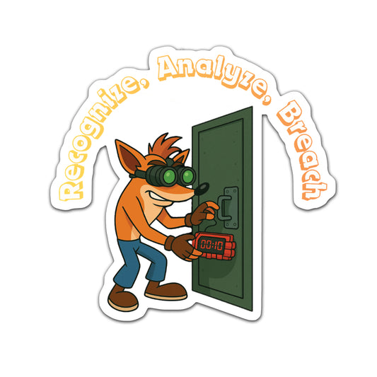 Recognize - Analyze - Breach Sticker