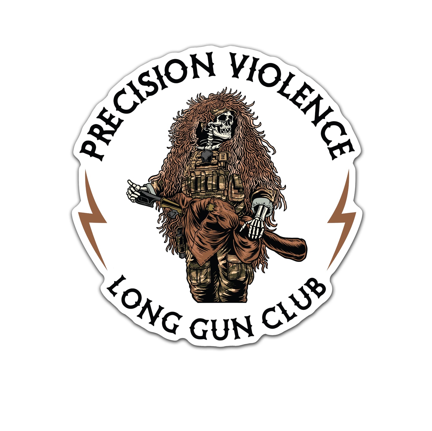 Precision Violence Sticker